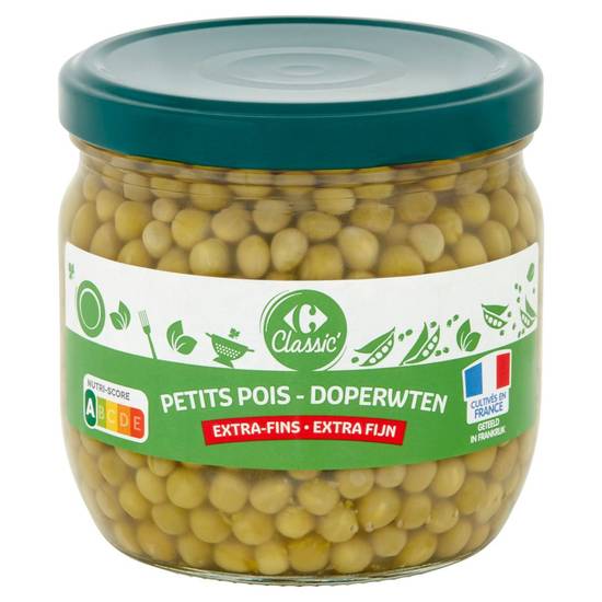 Carrefour Classic'' Petits Pois Extra-Fins 330 g