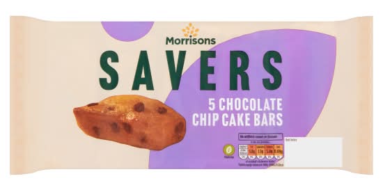 Morrisons Savers Choc Chip Cake Bars (5 pack)
