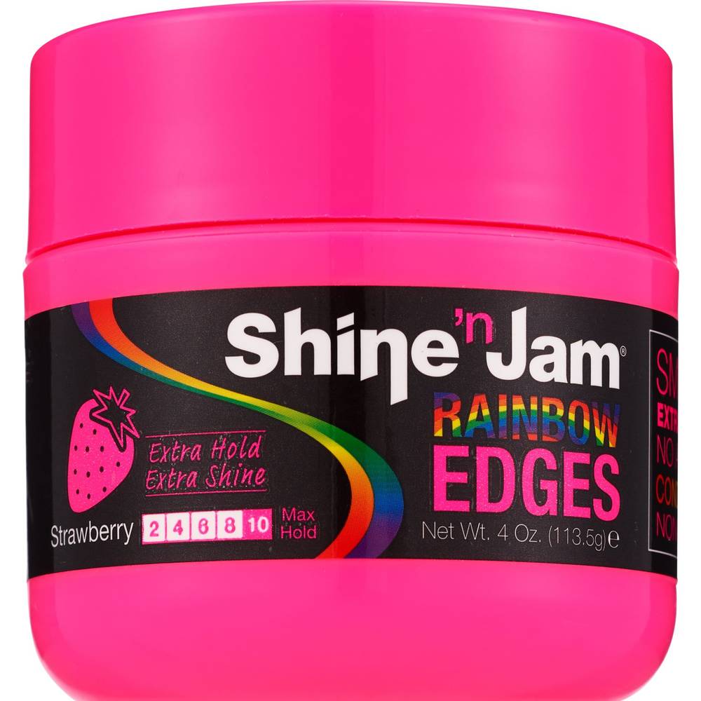 Ampro Shine 'n Jam Rainbow Edges Gel, Strawberry, 4 OZ