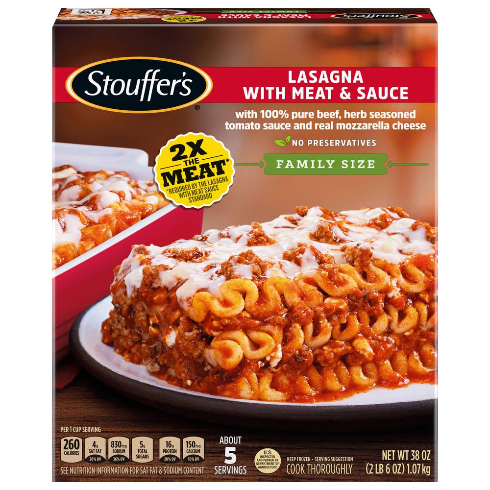 Stouffer's Classics Lasagna With Meat and Sauce