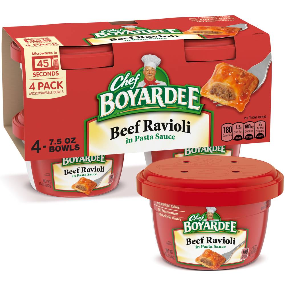 Chef Boyardee Beef Ravioli in Pasta Sauce (4 ct)