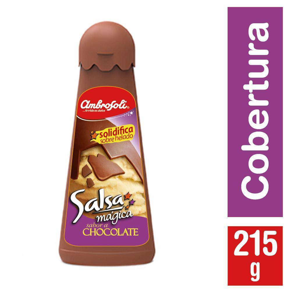 Ambrosoli salsa mágica cobertura de chocolate (botella 215 g)