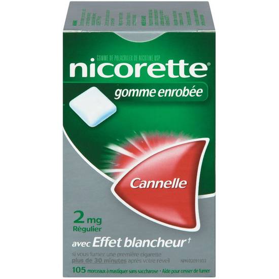 Nicorette Gum, Cinnamon (105 ea)