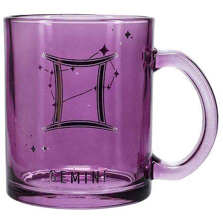 Festive Voice Gemini Zodiac Glass Mug