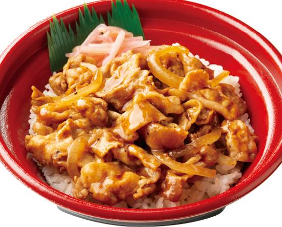 豚ロースかぶり焼肉丼～黒胡椒醤油だれ～ Fatty pork loin grilled meat rice bowl ～black pepper soy sauce～