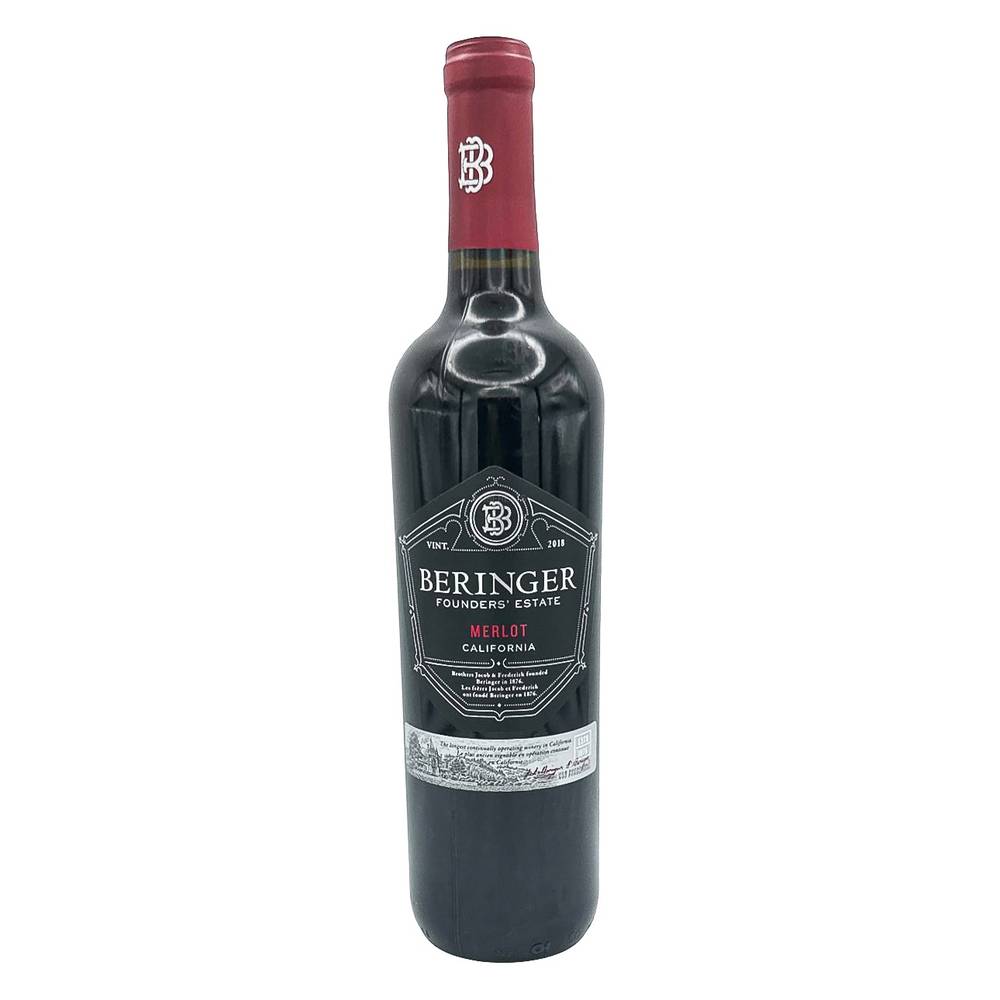 Beringer Founders' Estate Merlot Red Wine Delivery Near Me Order