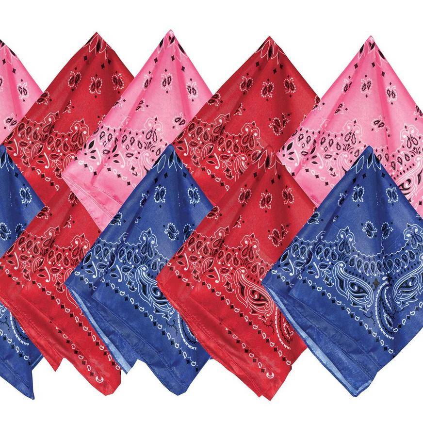 Party City Western Bandanas (20 in x 20 in)