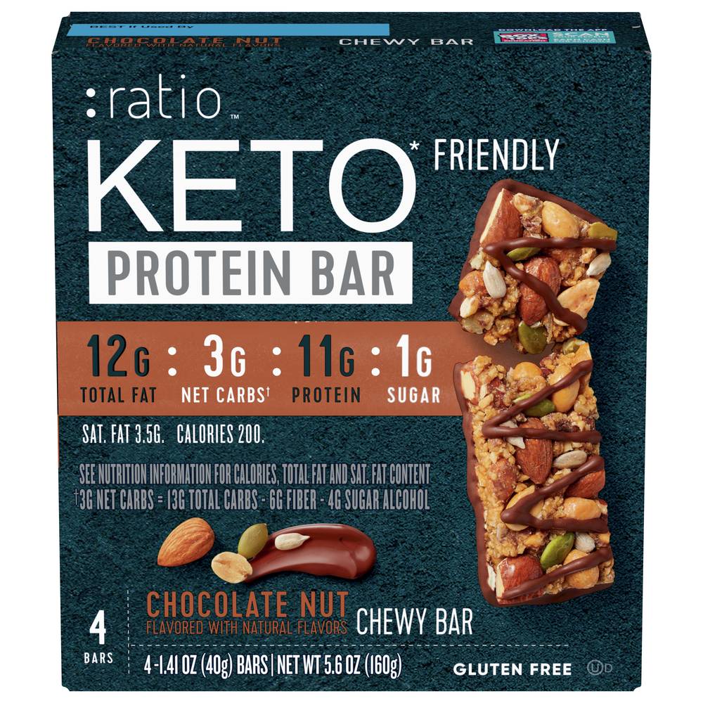 :ratio Chocolate Nut Chewy Bars (5.6 oz)