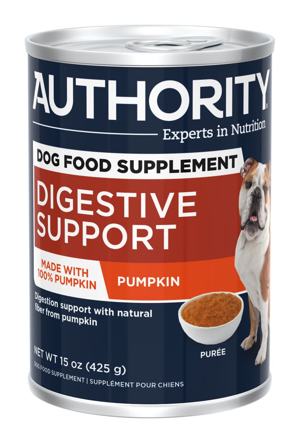 Authority® Digestive Support All Life Stages Wet Dog Food Supplement Topper - Pumpkin, 15 oz (Flavor: Pumpkin, Size: 15 Oz)