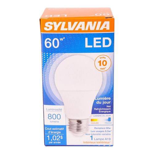Sylvania Daylight Led Bulb A19 (1 unit)