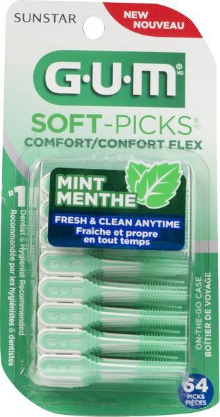 Gum Soft-Picks Comfort Flex Mint (64 units)