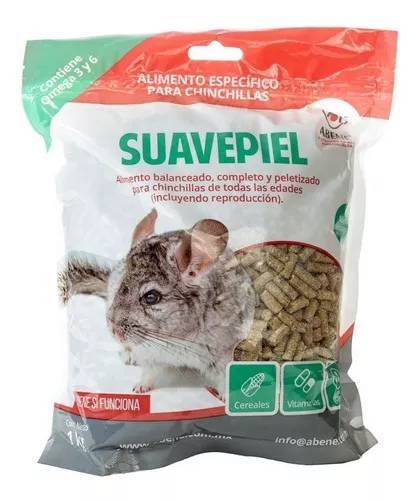 CHINCHILLAS ALIMENTO SUAVEPIEL CHINCHILLA 1 KG