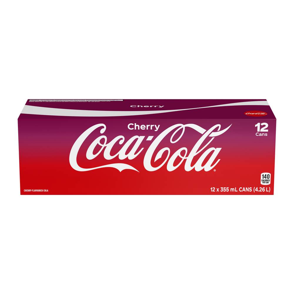 Coca-Cola Cherry Soft Drink (12 x 355 ml)