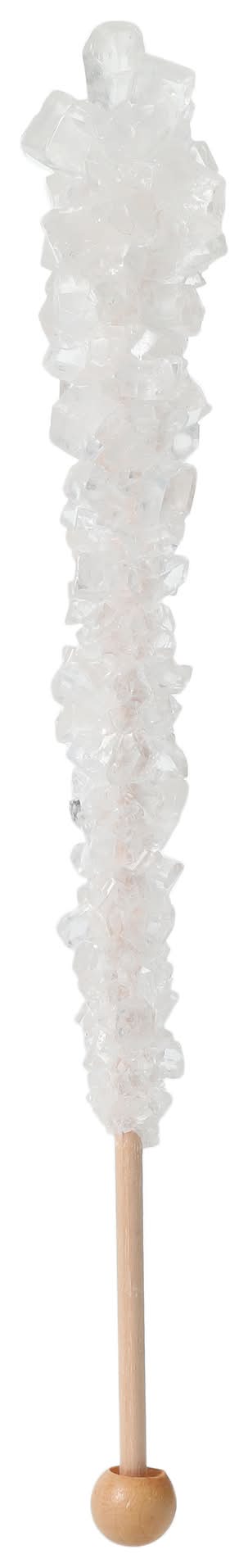 Rock Candy On A Stick, White Sugar 1-Count White Sugar