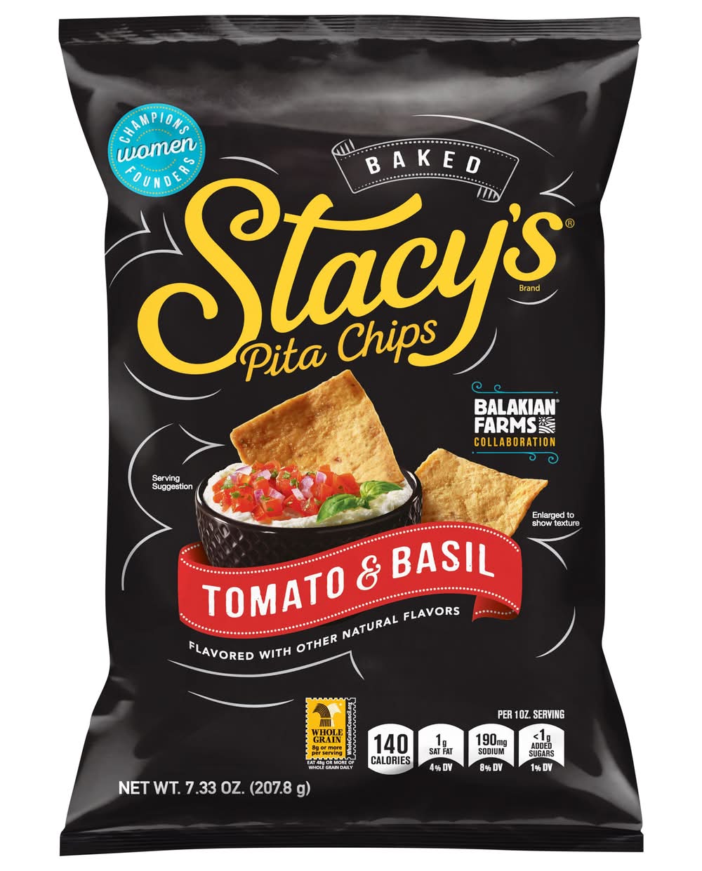 Stacy's Baked Pita Chips, Tomato & Basil (7.33 oz)
