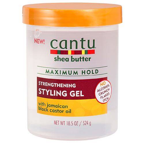 Cantu Shea Butter Maximum Hold Strengthening Styling Gel with Jamaican Black Castor Oil - 18.5 oz