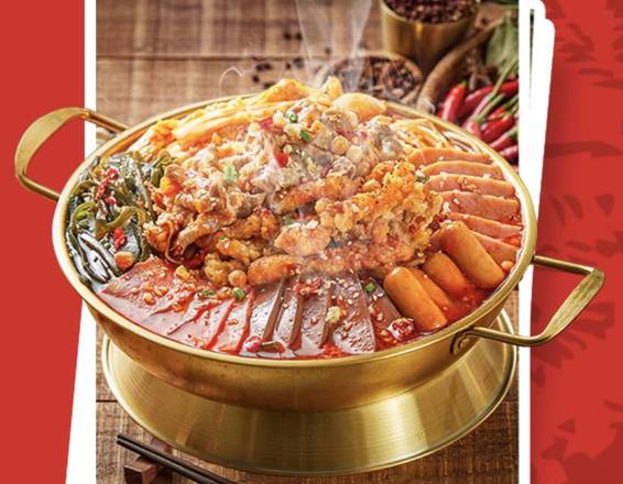 肥牛卷+黑鱼片 双人餐 / Szechuan Hotpot w/ Sliced Beef Roll & Fish