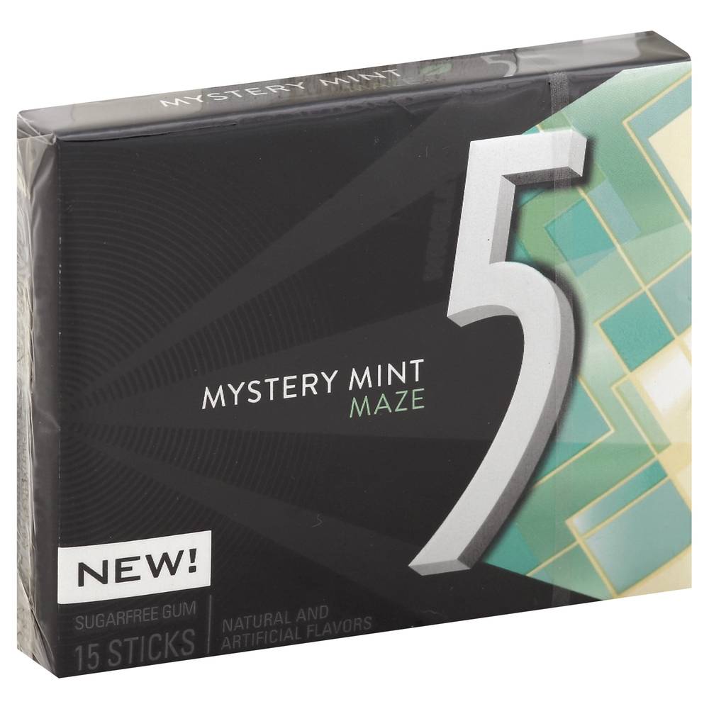 Wrigley's Mystery Maze Sugarfree Gum Sticks, Sweet Mint (15 ct)