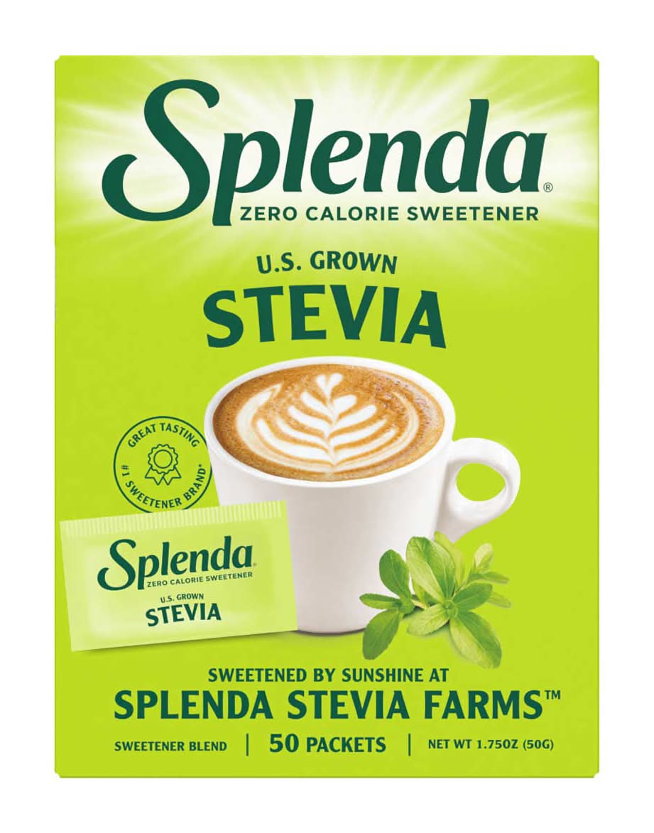 Splenda Zero Calorie Sweetener 1.75 Oz U.S. Grown Stevia 50 Pk