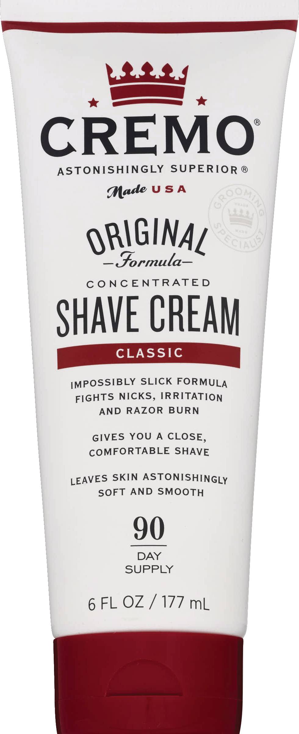 Cremo Original Shave Cream, Classic, 6 OZ