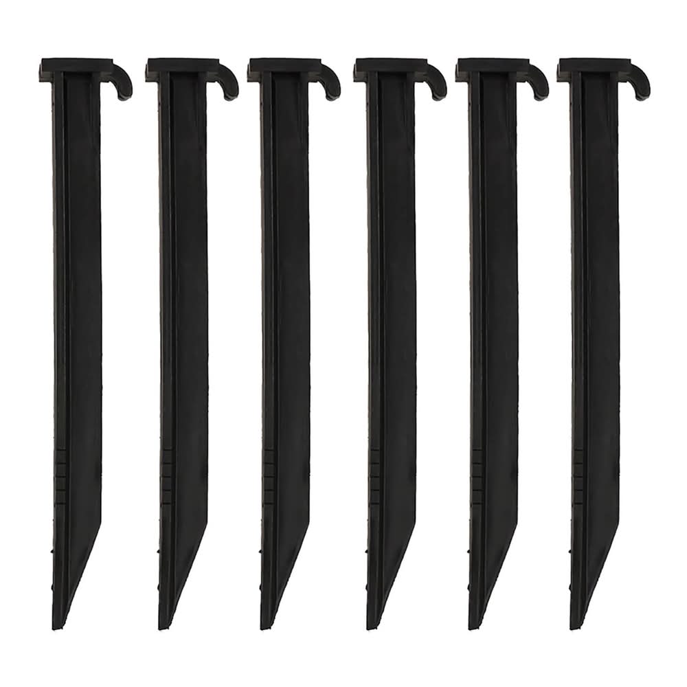 9-in Black Plastic Traditional Stake