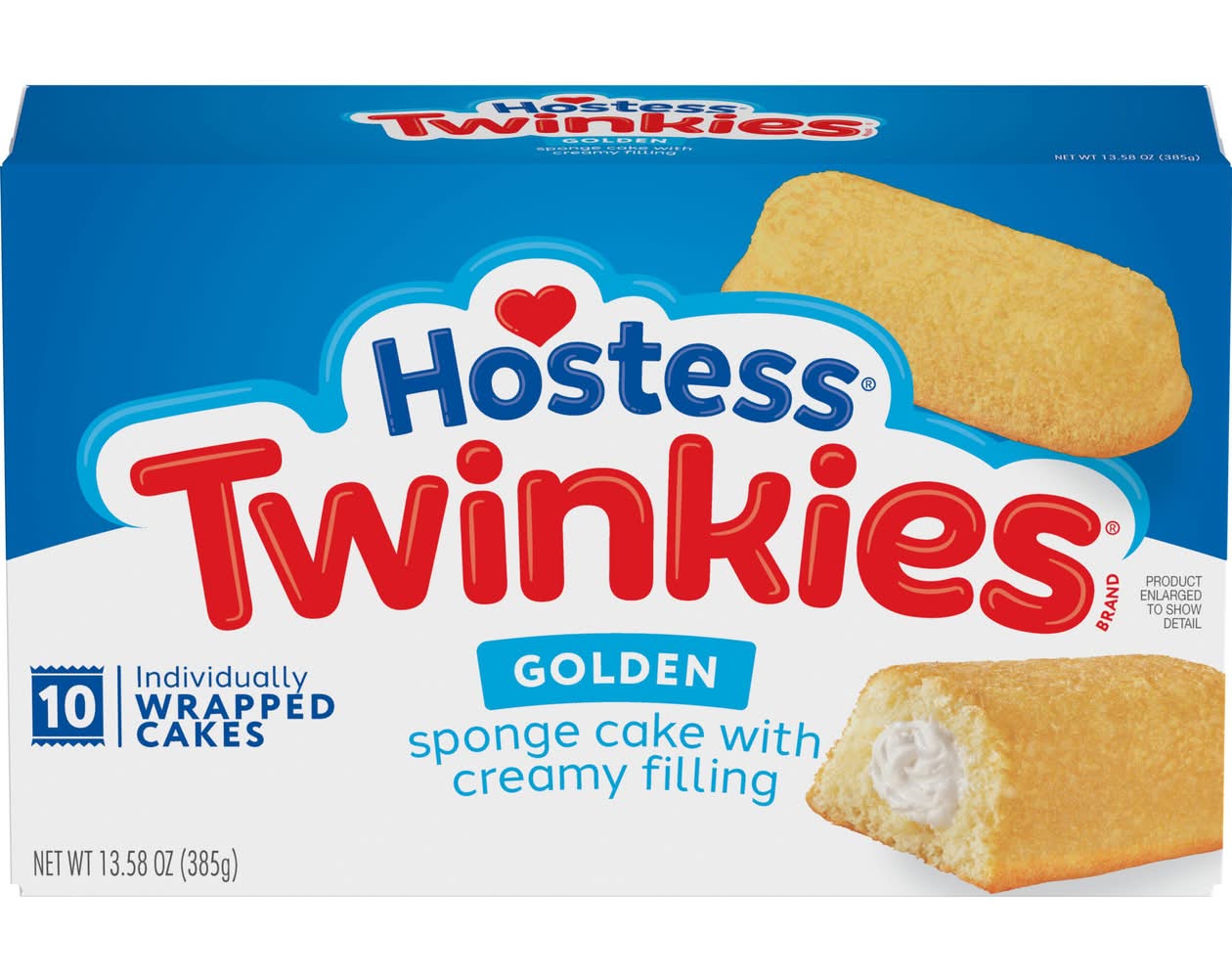 Hostess Twinkies Golden Sponge Cake With Creamy Filling (13.58 oz, 10 ct)