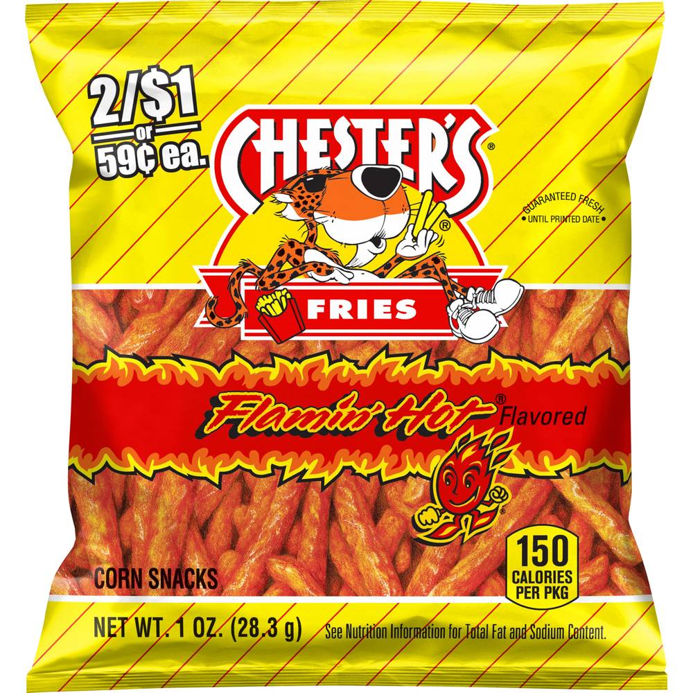 Chester's Fries Corn Snacks (flamin hot)