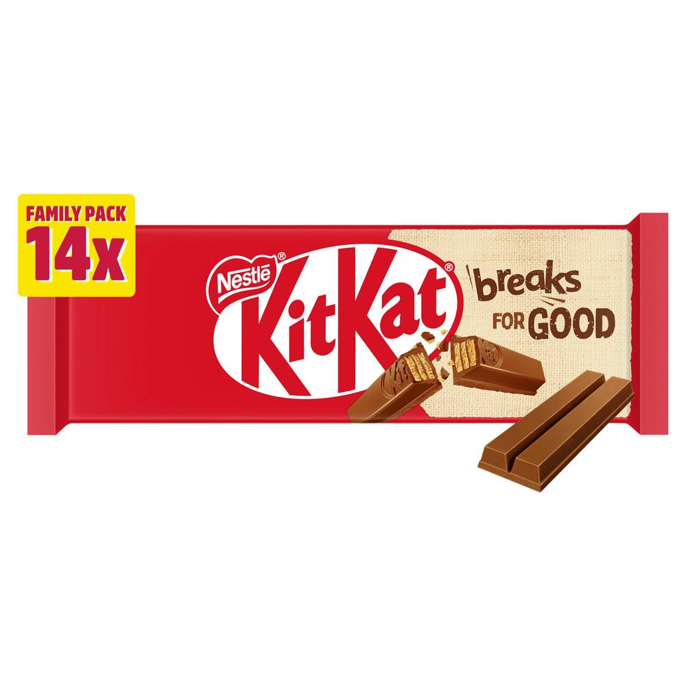 Kit Kat 2 Finger Milk Chocolate Biscuit Bar Multipack 14x20.7g