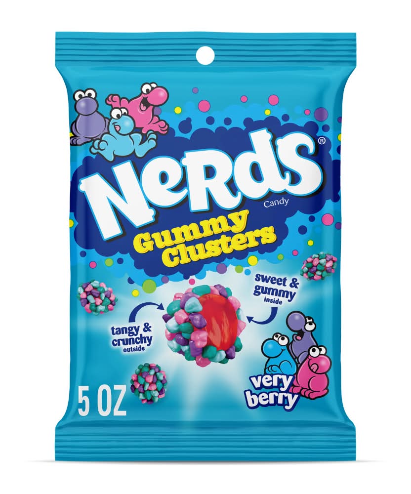 Nerds Gummy Clusters Candy, Very Berry (5 oz)