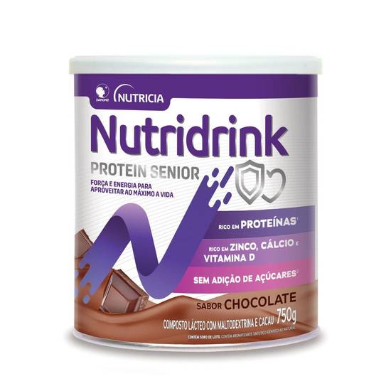 Nutridrink suplemento alimentar protein senior sabor chocolate (750g)