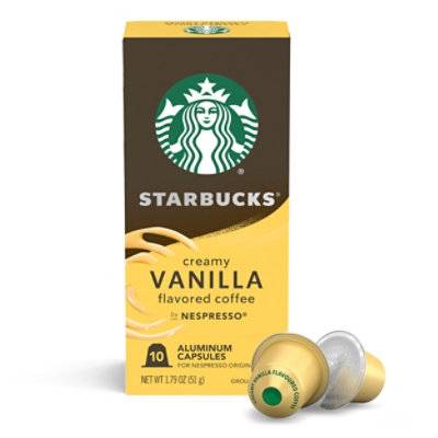 Starbucks Nespresso Original Line Capsules Box, Vanilla (1.79 oz, 10 ct)