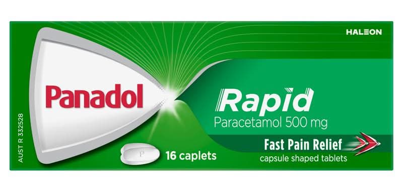PANADOL Rapid Caplets 500mg 16pk