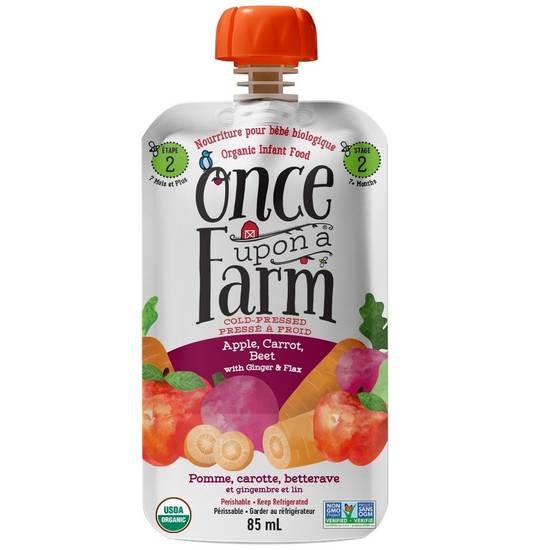 Once Upon a Farm Organic Puree Apple Carrot and Beet (85 ml)