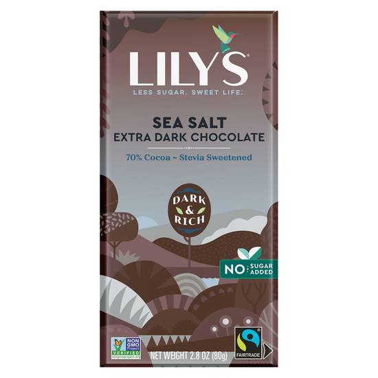 Lily's Dark & Rich Extra Sea Salt Dark Chocolate