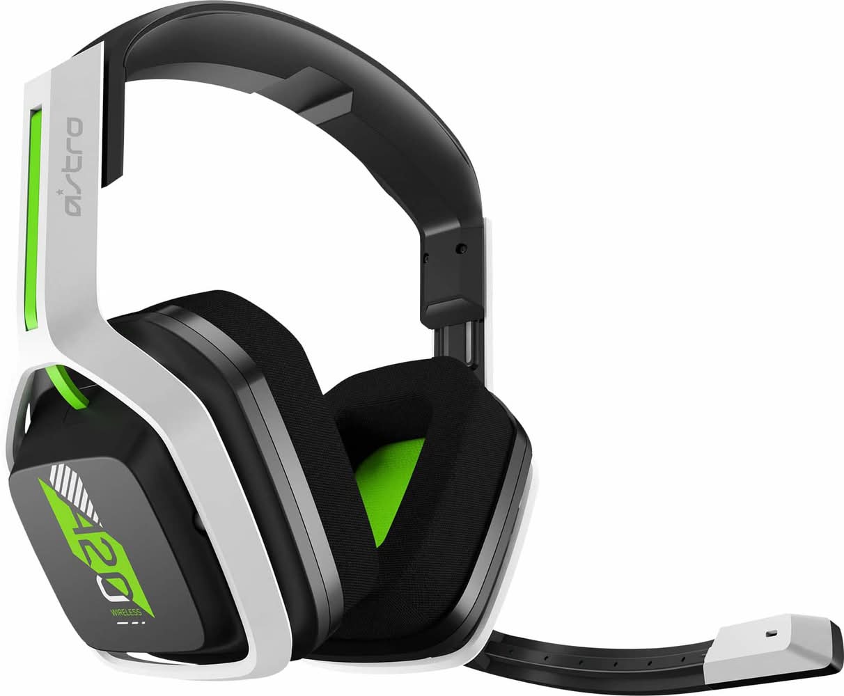 Astro Gaming - A20 Gen 2 Wireless Over-the-Ear Gaming Headset for Xbox Series X|S, Xbox One, Windows, Mac OS - White/Green