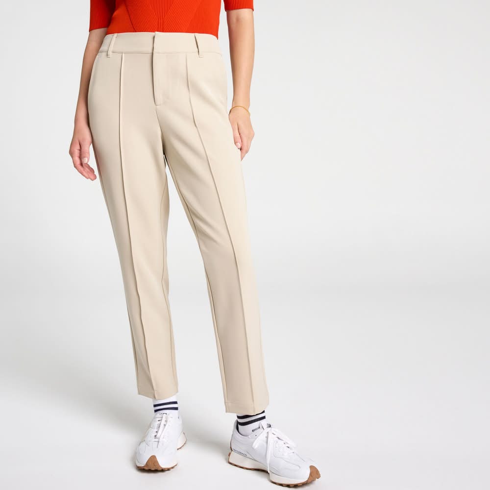 CALIA Women's Golf Tailored Pant (Khaki Sand, M)