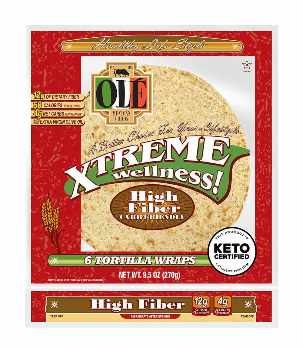 Ole Xtreme Wellness High Fiber Tortilla Wraps (9.5 oz, 6 ct)