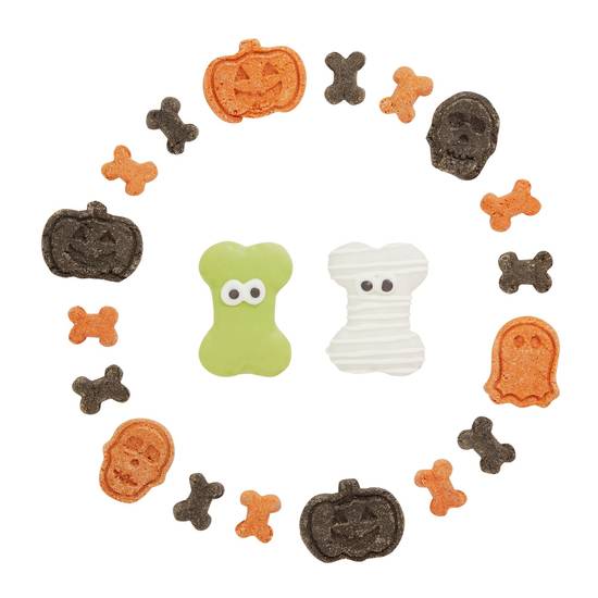 Thrills & Chills Halloween Bootiful Buffet Cookie Tray All Life Stage Dog Treats - Apple Cinnamon (Flavor: Apple Cinnamon, Size: 8.5 Oz)