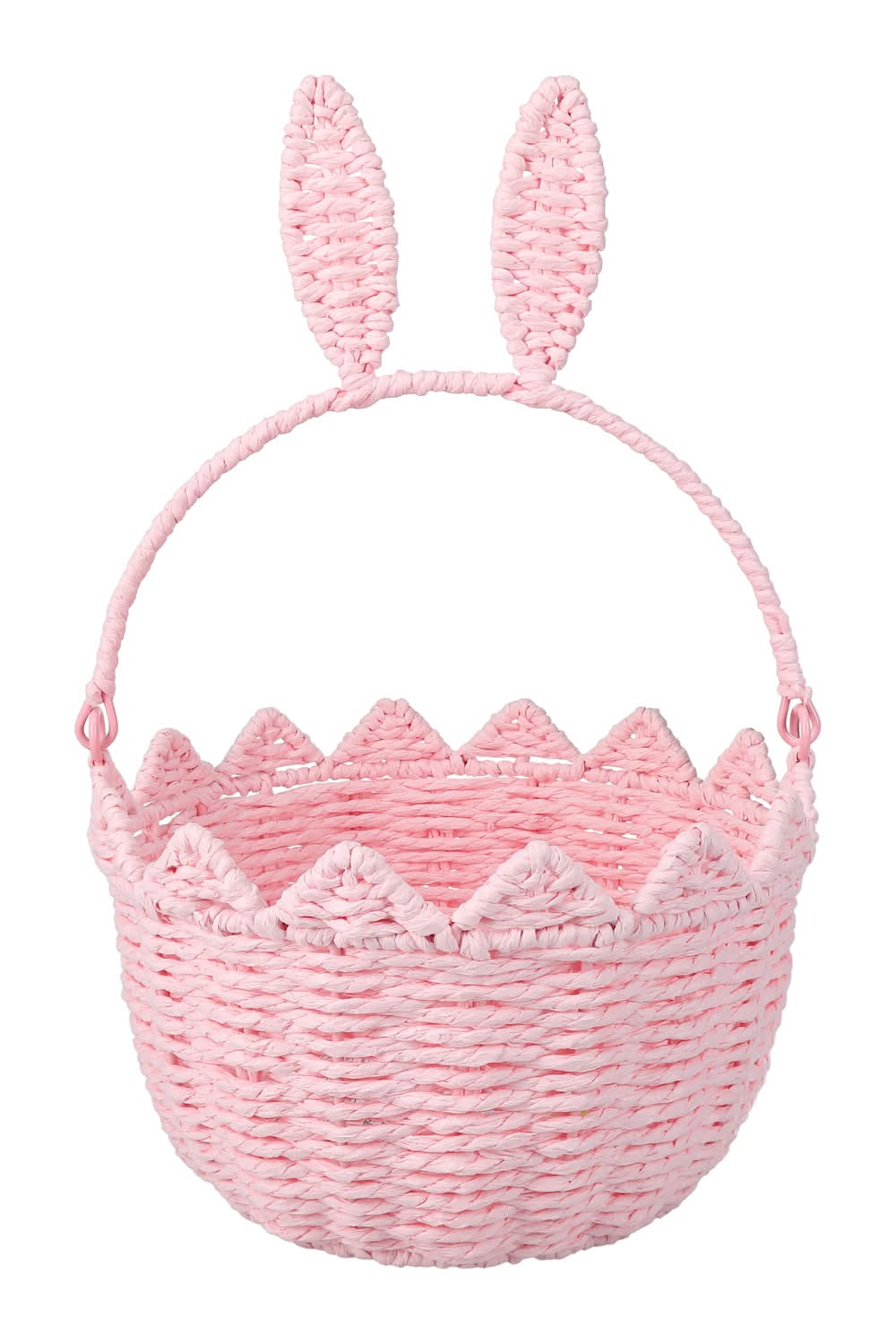 Easter Bunny Ears Basket Pink