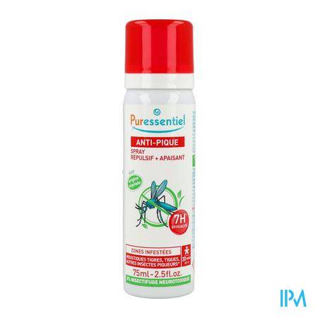 Puressentiel Spray Repulsif Antipique 75ml Insecticide et répulsif - Vos indispensables voyages