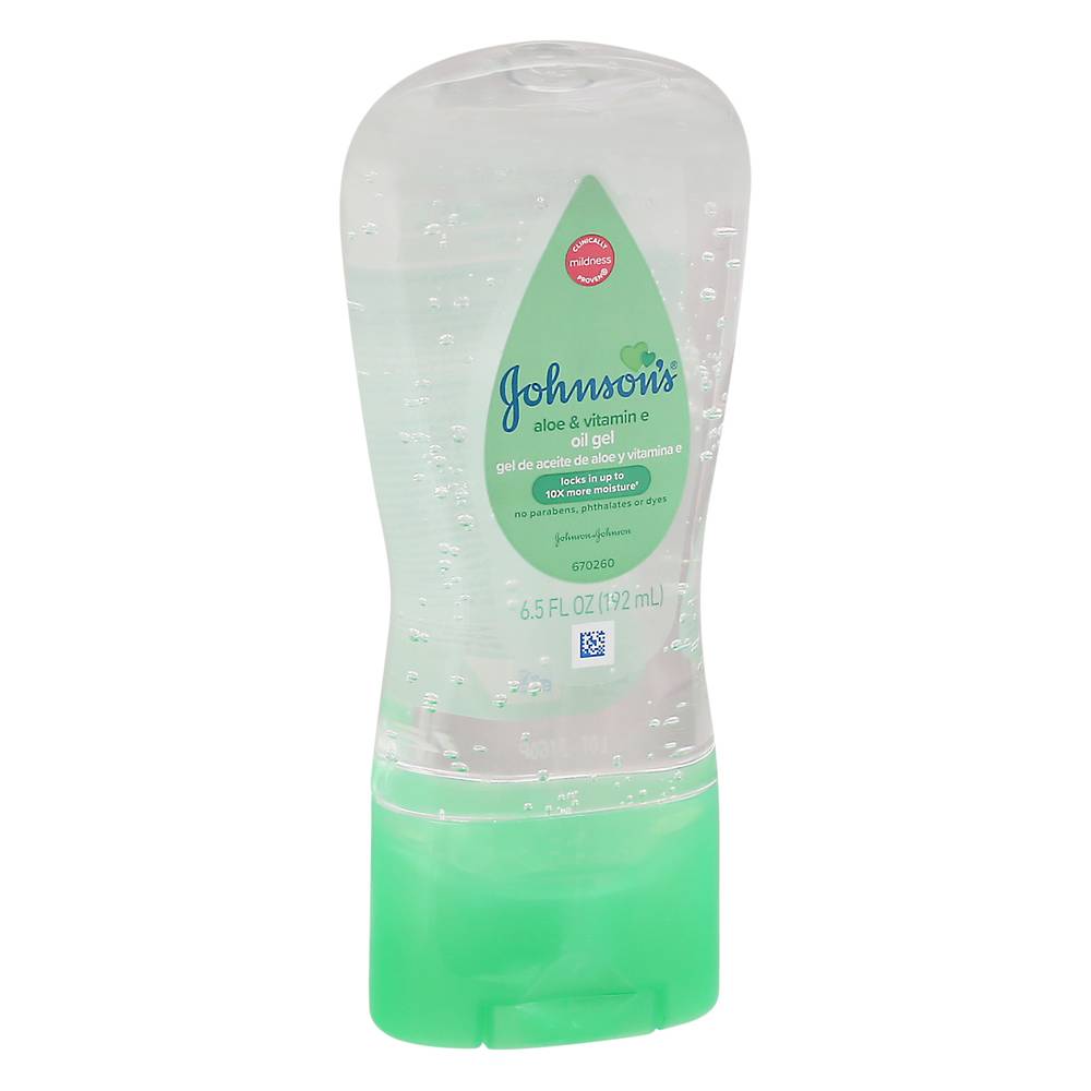 Johnson's Baby Oil Gel With Aloe & Vitamin E (6.5 fl oz)