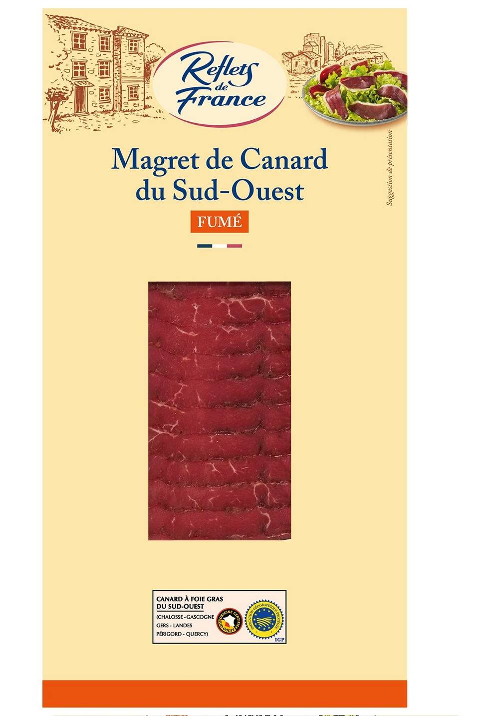 Reflets de France - Magret de canard du sud-ouest fumé tranché (90g)
