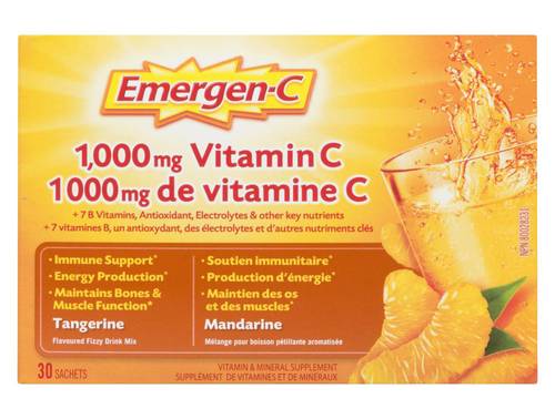 Emergen-C Vitamin & Mineral Suppliment, Tangerine (30 ct)