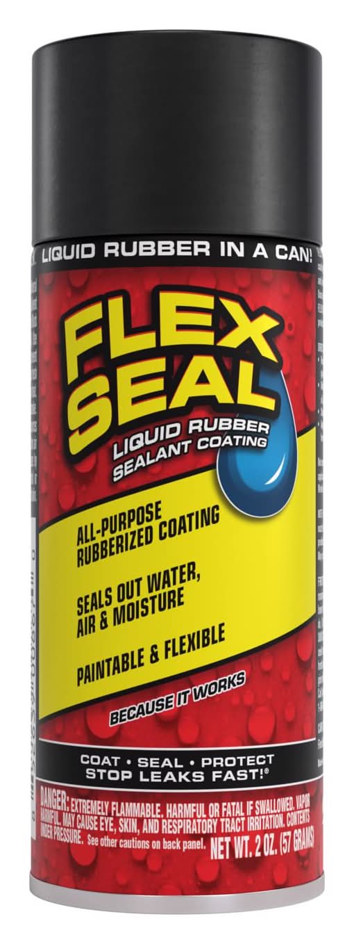 Flex Seal Family Of Products Flex Seal Mini Black Rubber Spray Sealant 2 Oz