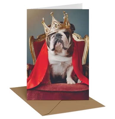 Recycled Paper Greetings Father's Day Card for Anyone Bulldog King