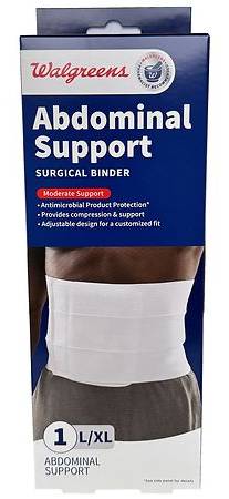 Walgreens Abdominal Support Surgical Binder Large/Xl