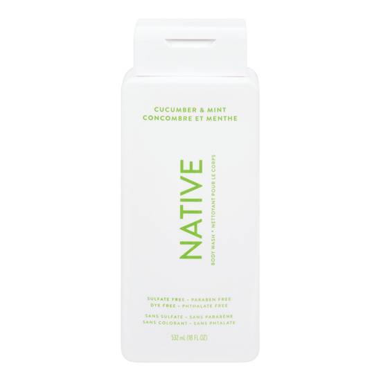 Native Body Wash (Cucumber-Mint)