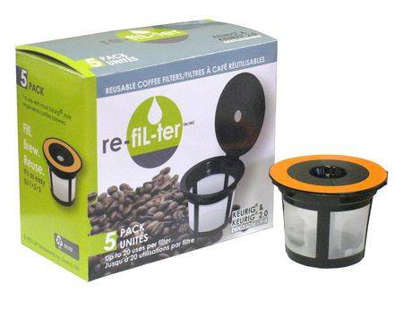 Keurig Re-Fil-Ter Reuseable Coffee Filters (5 units)