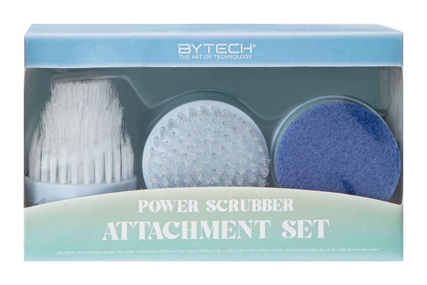 Power Scrubber Attachment Set Blue