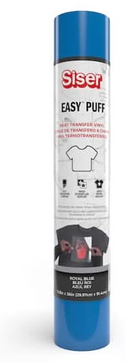 Siser Easy Puff Heat Transfer Vinyl, 36 Inches, Royal Blue
